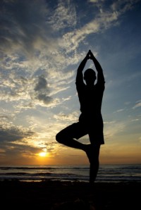 sunset pose